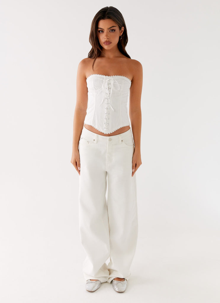 Peppermayo Peppermayo Exclusive - Tory Bustier Top - Ivory
