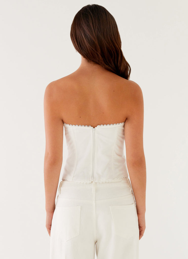 Peppermayo Peppermayo Exclusive - Tory Bustier Top - Ivory