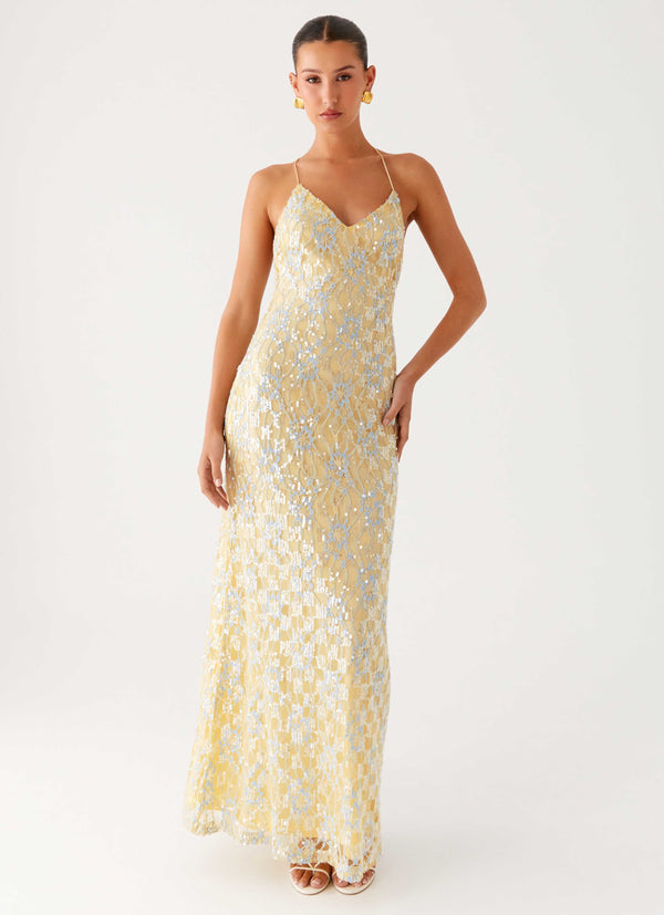 peppermayo Peppermayo Exclusive - Truly Mine Maxi Dress - Yellow
