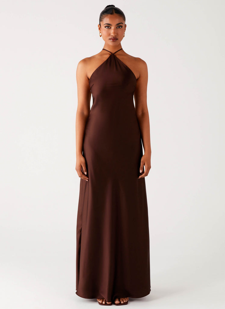 Peppermayo Peppermayo Exclusive - Tulama Maxi Dress - Chocolate