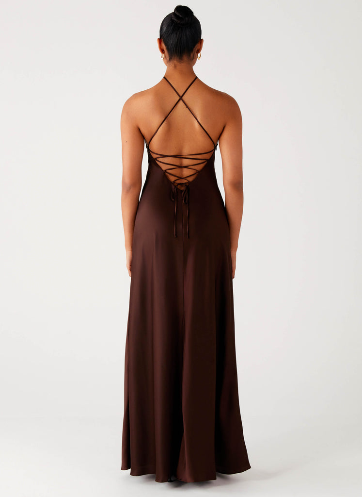 Peppermayo Peppermayo Exclusive - Tulama Maxi Dress - Chocolate