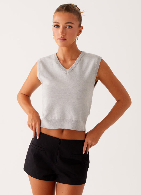 peppermayo Peppermayo Exclusive - Tyne Knit Vest - Grey
