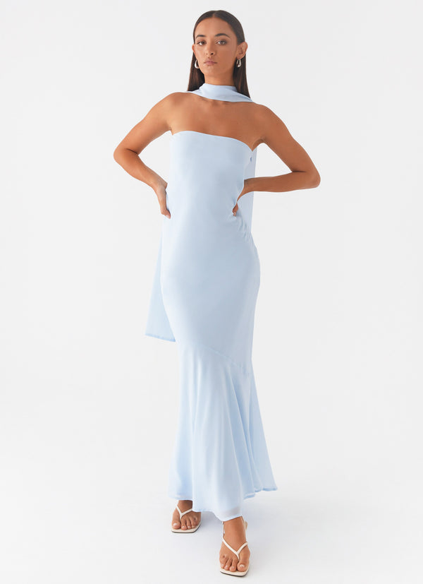 peppermayo Peppermayo Exclusive - Under The Pagoda Maxi Dress - Blue