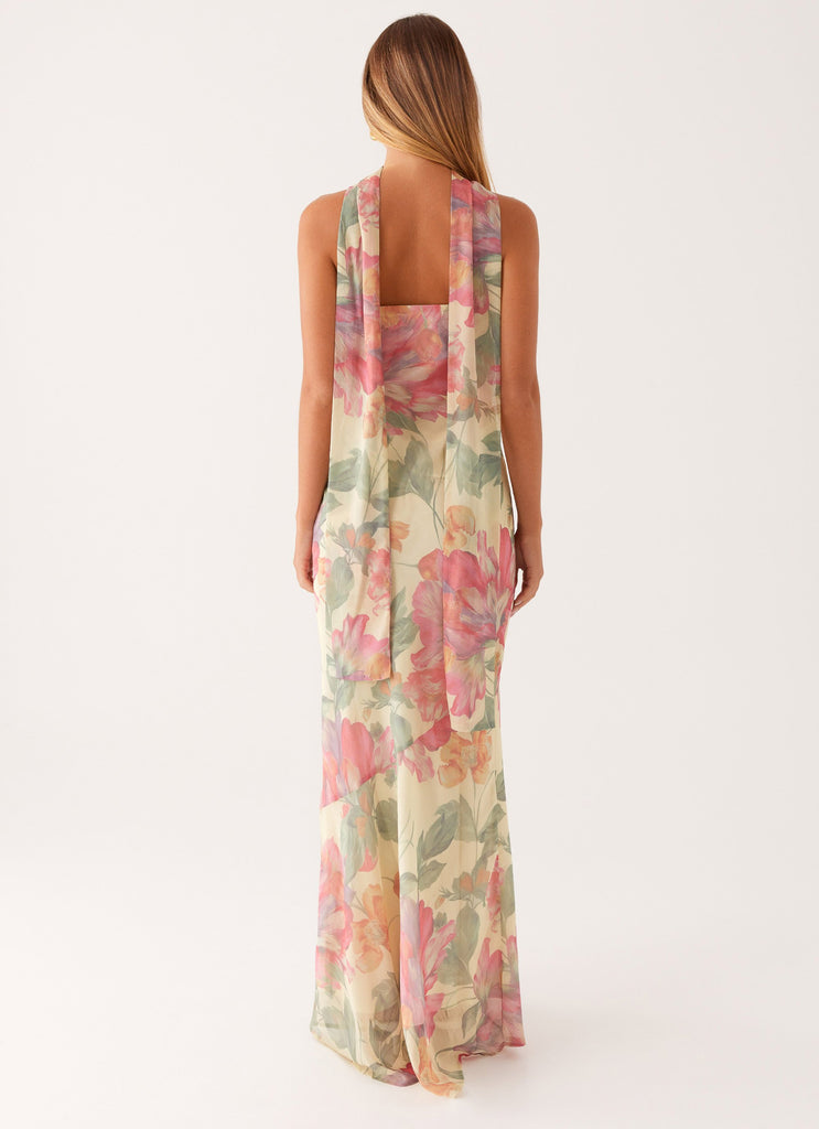 Peppermayo Peppermayo Exclusive - Under The Pagoda Maxi Dress - Yellow Peony