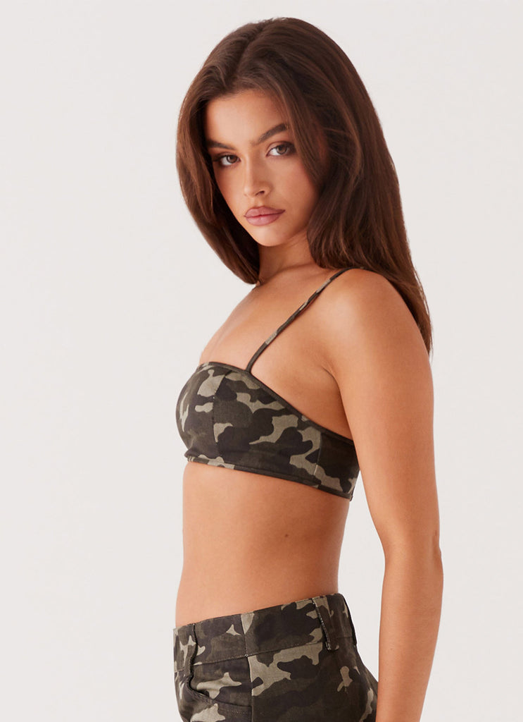 Peppermayo Peppermayo Exclusive - Underground Lust Crop Top - Camo
