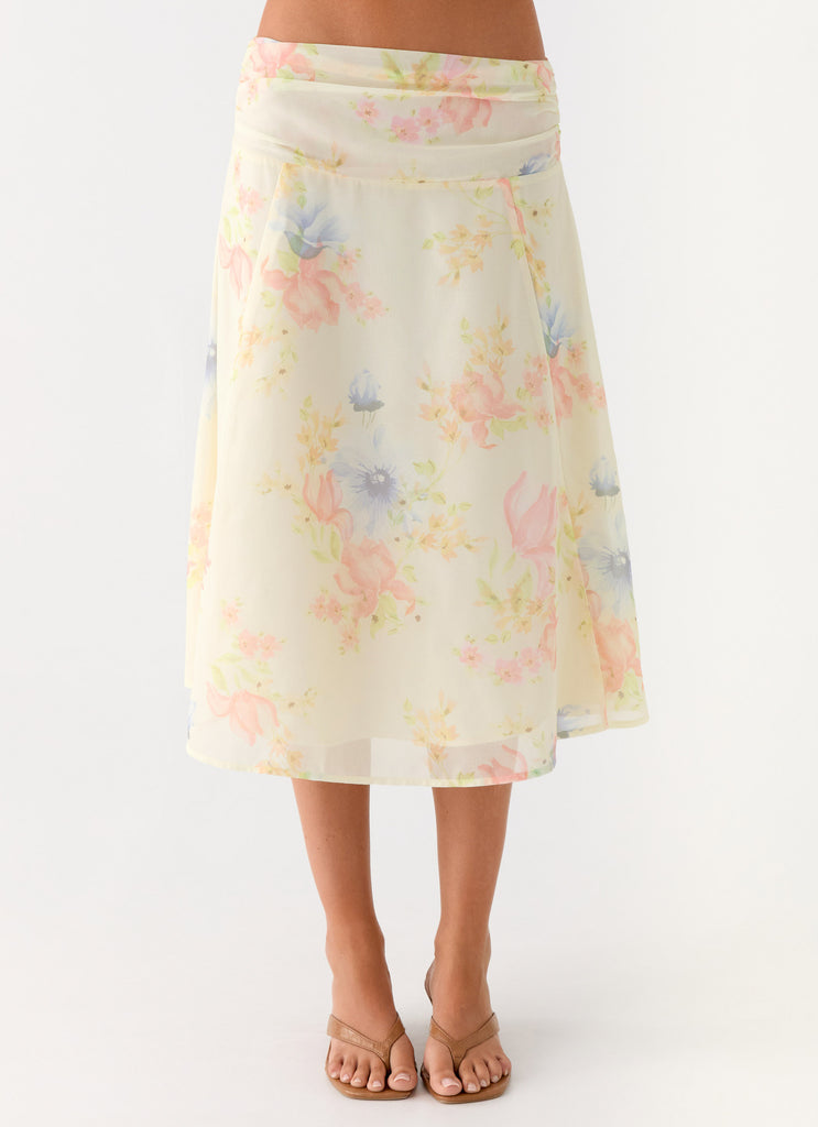 Peppermayo Peppermayo Exclusive - Valley Midi Skirt - Spring Meadow