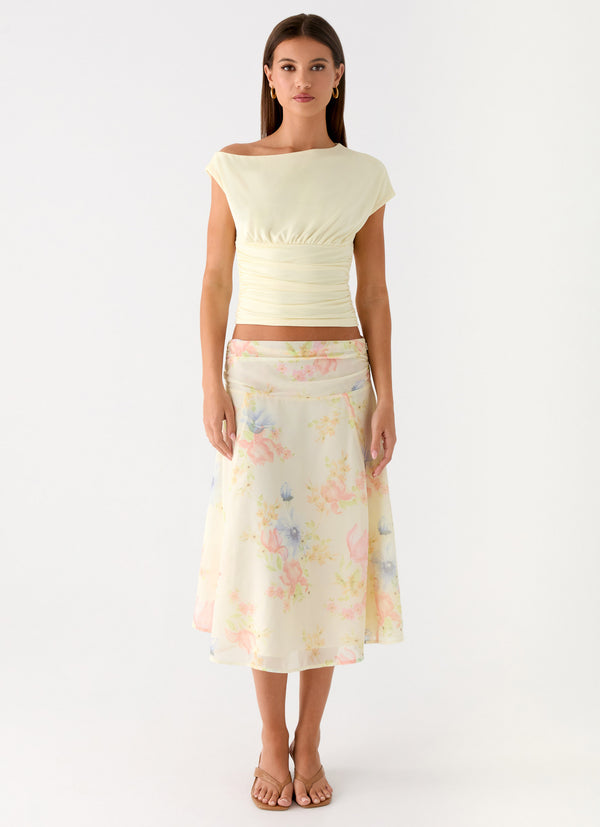 peppermayo Peppermayo Exclusive - Valley Midi Skirt - Spring Meadow
