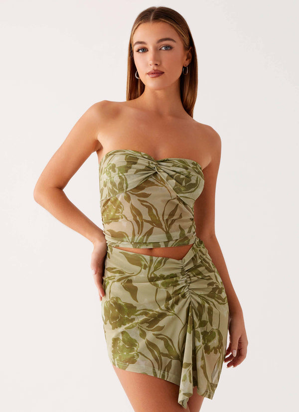 peppermayo Peppermayo Exclusive - Varona Mini Dress - Jade Fern