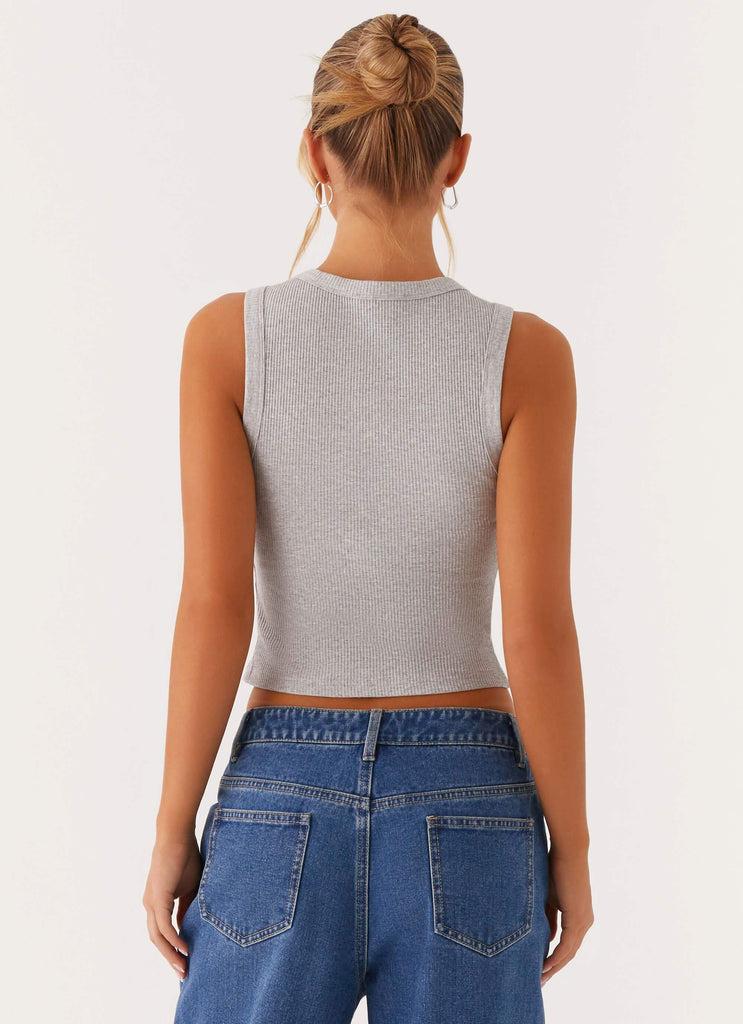 Peppermayo Peppermayo Exclusive - Veda Tank Top - Light Grey Marle