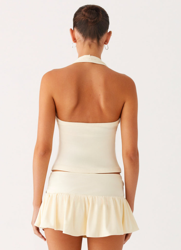 Peppermayo Peppermayo Exclusive - Vegas Nights Halter Neck Top - Yellow