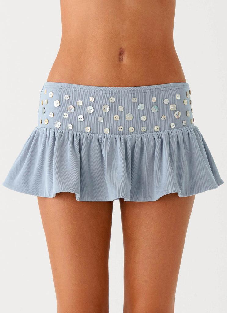 Peppermayo Peppermayo Exclusive - Vegas Nights Low Rise Skort - Blue