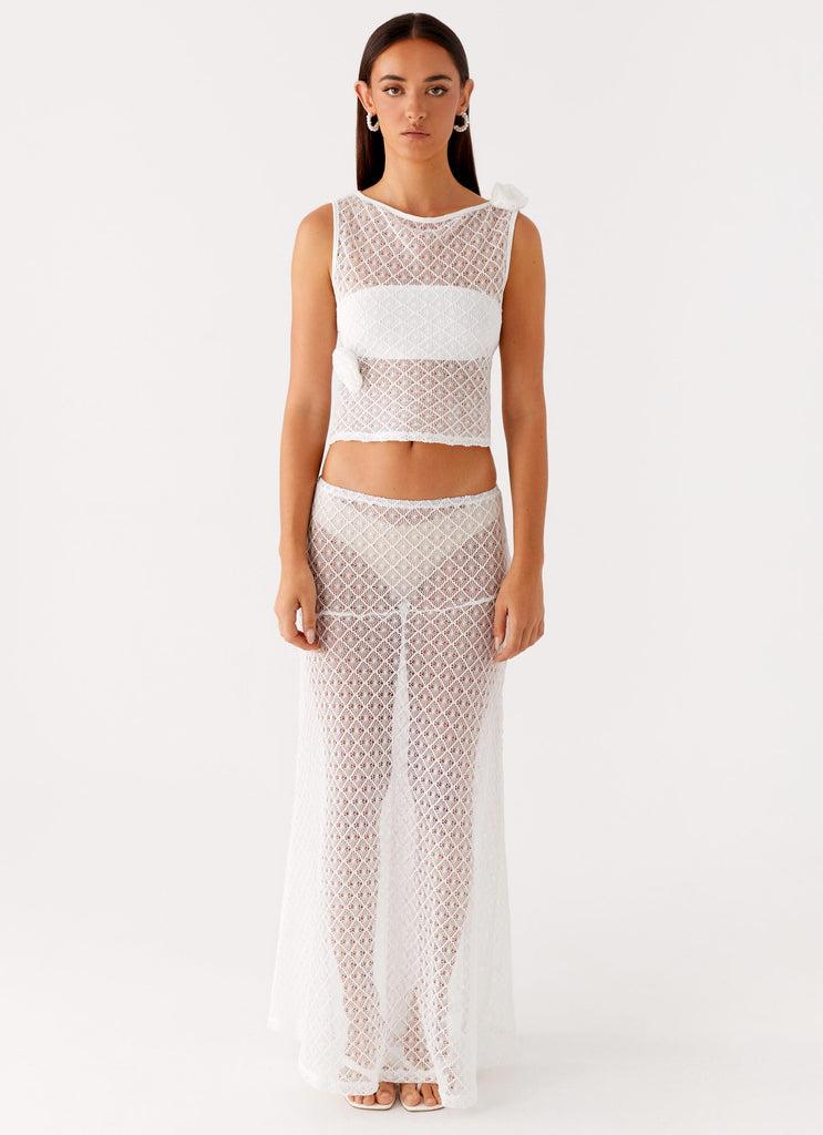 Peppermayo Peppermayo Exclusive - Velli Crochet Top - White