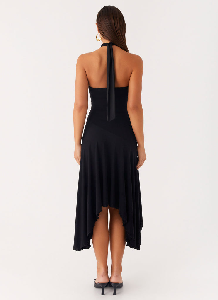 Peppermayo Peppermayo Exclusive - Velvet Sky Midi Dress - Black