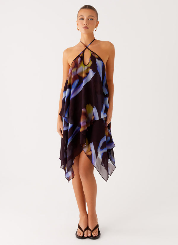 peppermayo Peppermayo Exclusive - Verbena Midi Dress - Dark Floral