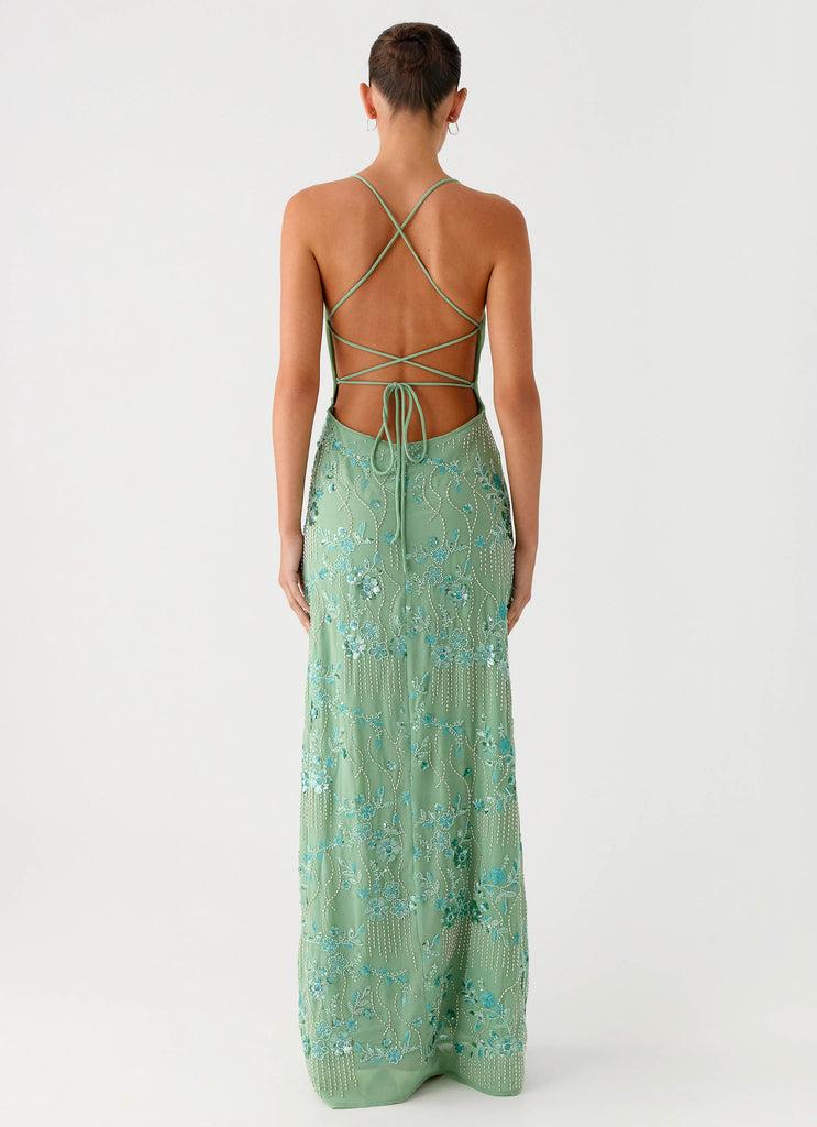 Peppermayo Peppermayo Exclusive - Vietta Sequin Cami Maxi Dress - Mint