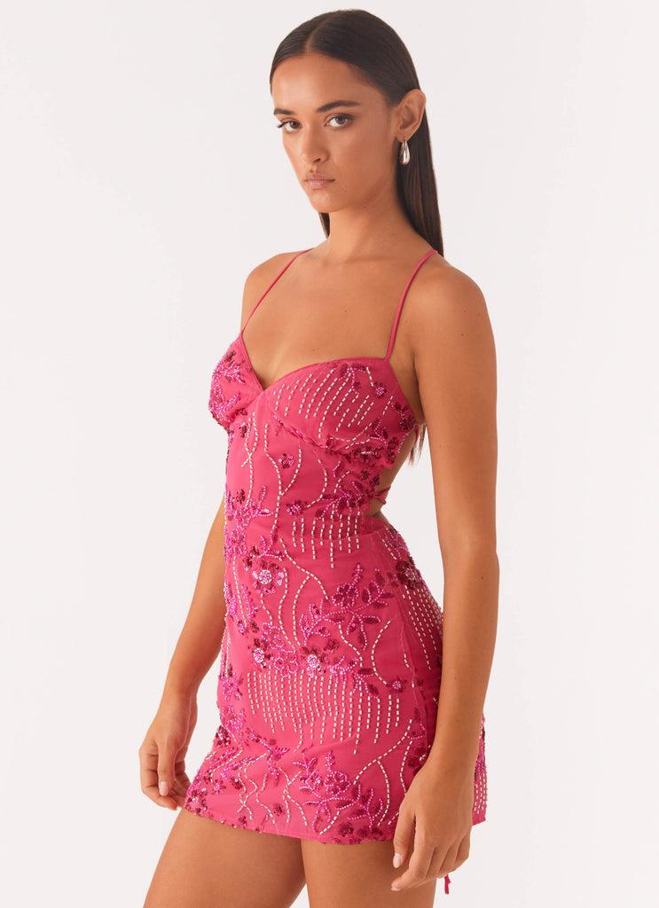 Peppermayo Peppermayo Exclusive - Vietta Sequin Cami Mini Dress - Fuchsia