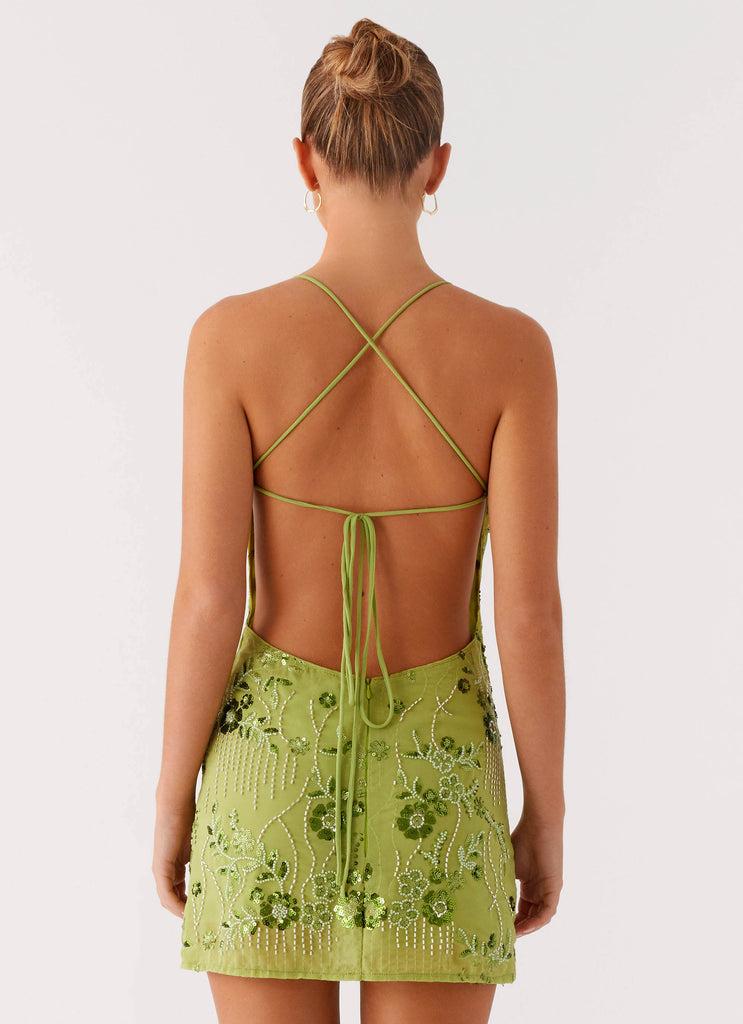 Peppermayo Peppermayo Exclusive - Vietta Sequin Cami Mini Dress - Lime