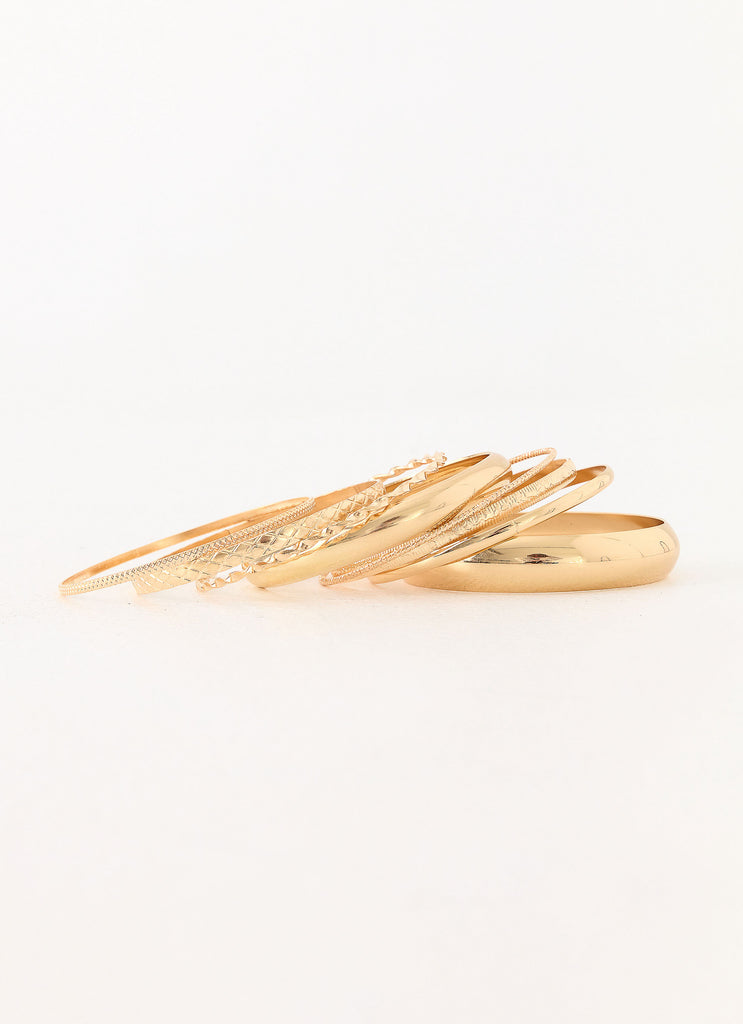 Peppermayo Peppermayo Exclusive - Villa Vibe Bangles - Gold