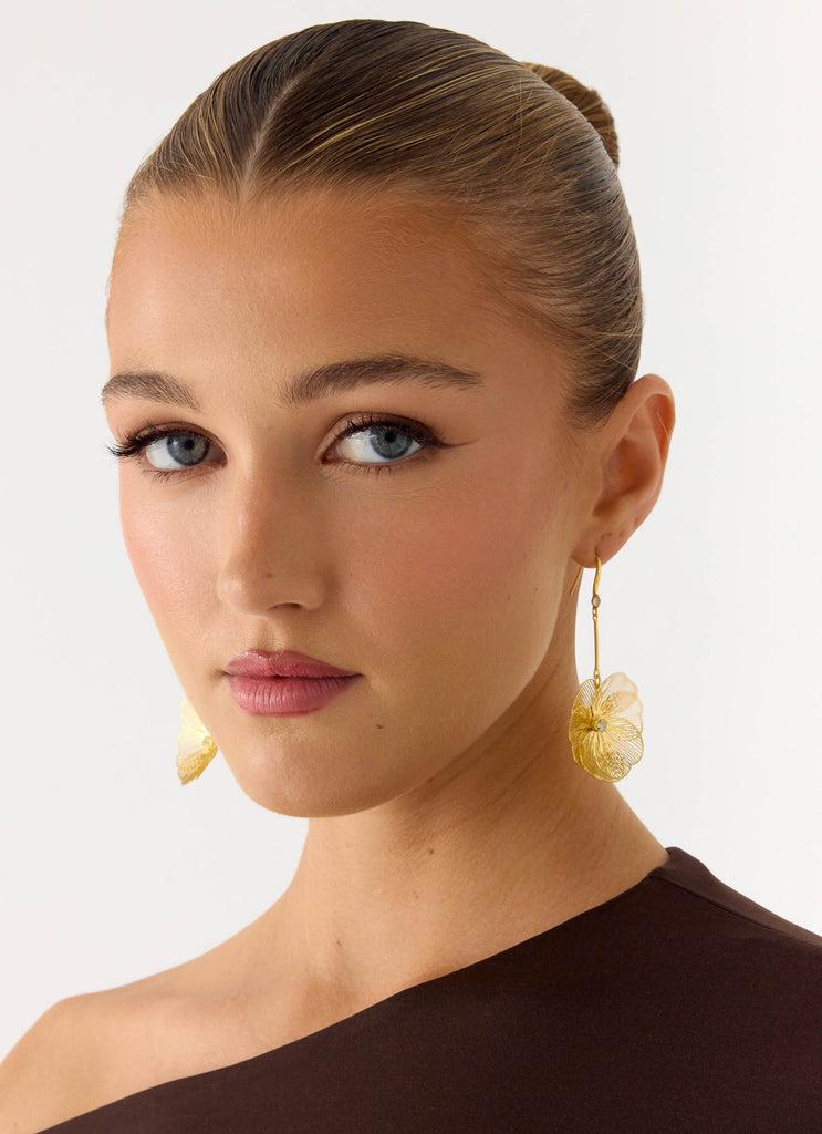 Peppermayo Peppermayo Exclusive - Violet Hour Earrings - Gold