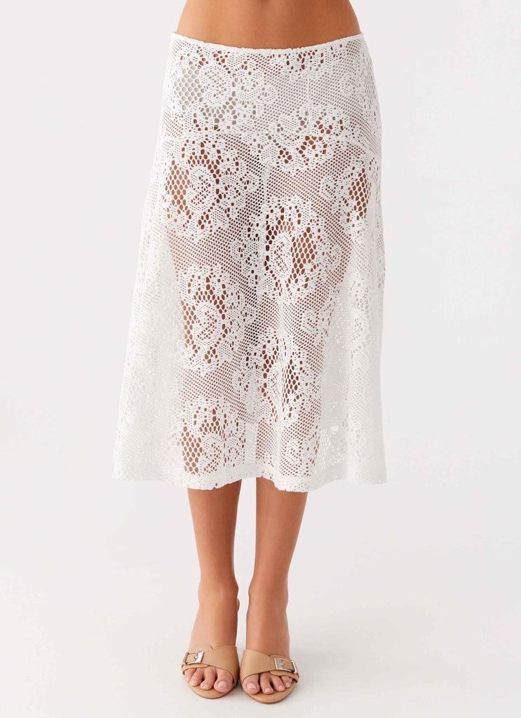 Peppermayo Peppermayo Exclusive - Virelle Lace Midi Skirt - Ivory