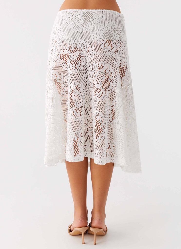 Peppermayo Peppermayo Exclusive - Virelle Lace Midi Skirt - Ivory