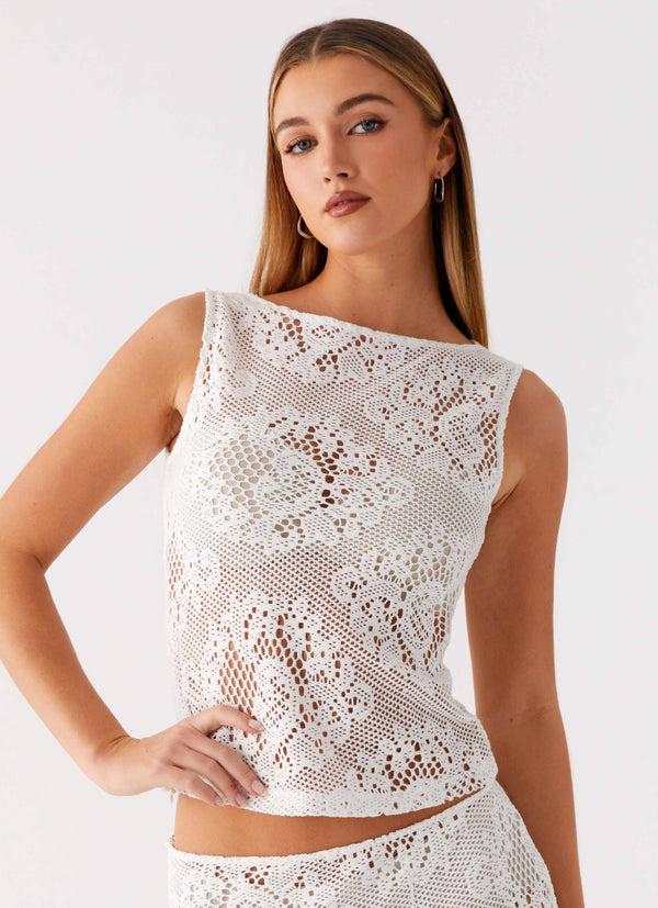 peppermayo Peppermayo Exclusive - Virelle Lace Top - Ivory