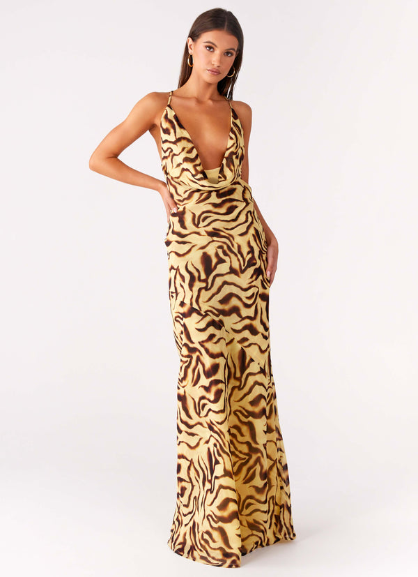 peppermayo Peppermayo Exclusive - Viva Lune Maxi Dress - Laguna Print