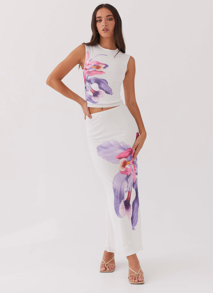 Peppermayo Peppermayo Exclusive - Waiting For Dawn Mesh Top - White