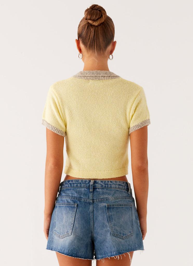 Peppermayo Peppermayo Exclusive - Walsh Knit Polo Top - Yellow