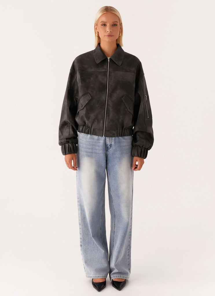 Peppermayo Peppermayo Exclusive - Washington Bomber Jacket - Black