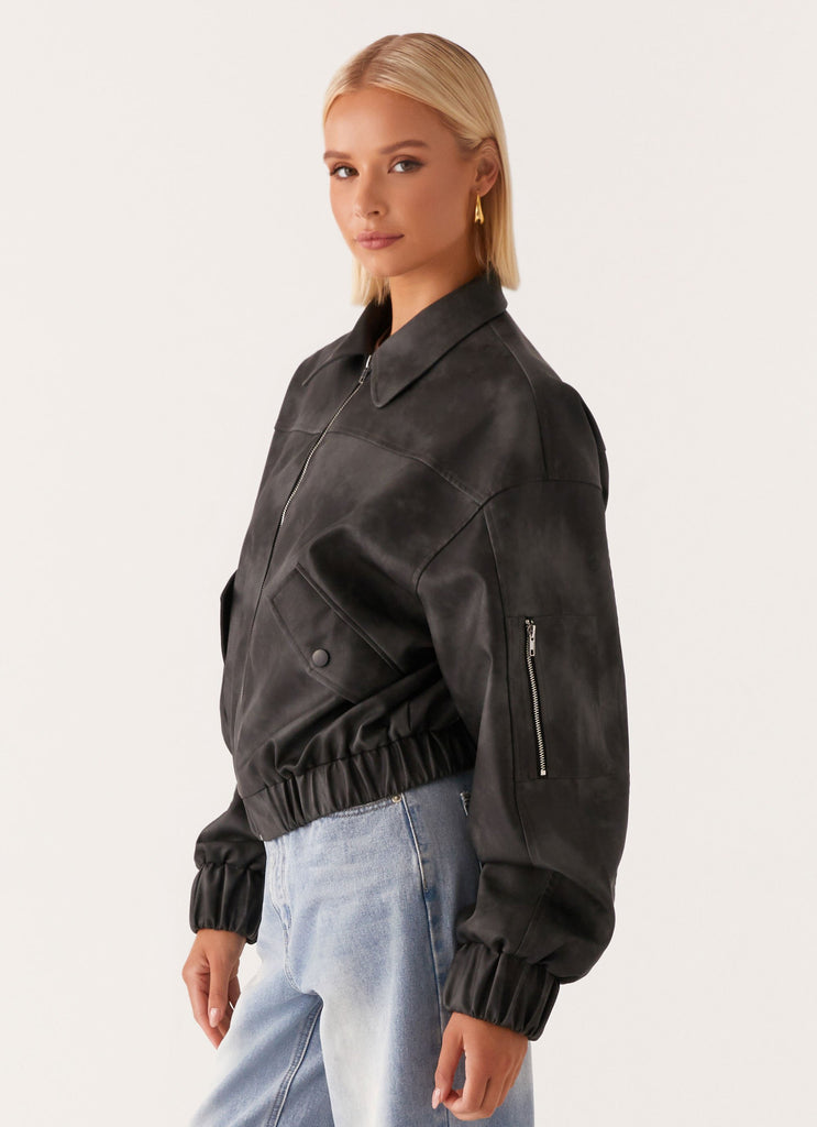 Peppermayo Peppermayo Exclusive - Washington Bomber Jacket - Black