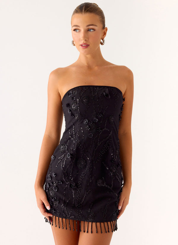 peppermayo Peppermayo Exclusive - Wear My Kiss Mini Dress - Black peppermayo Peppermayo Exclusive - Wear My Kiss Mini Dress - Black