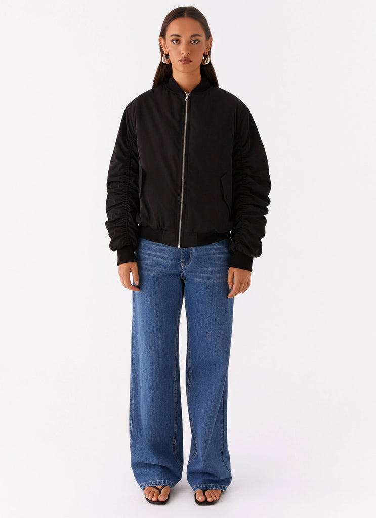 Peppermayo Peppermayo Exclusive - Webster Bomber Jacket - Black