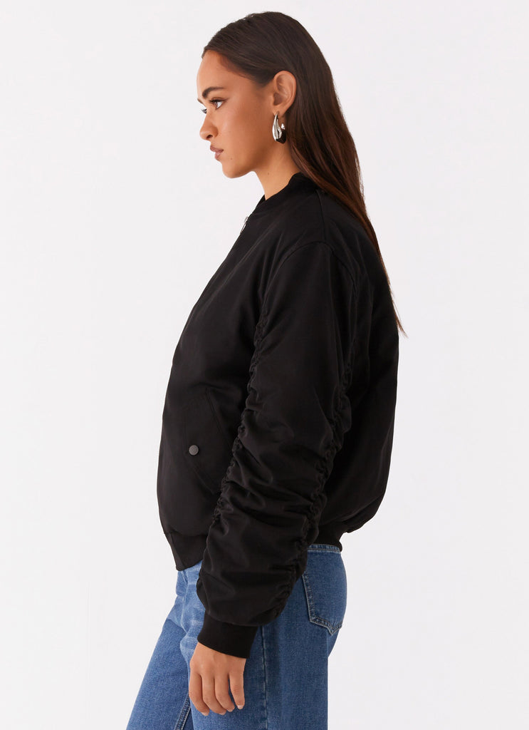 Peppermayo Peppermayo Exclusive - Webster Bomber Jacket - Black