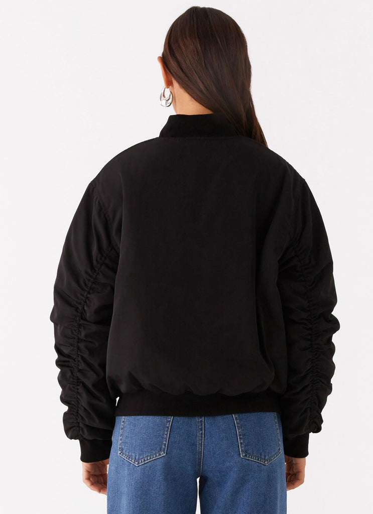 Peppermayo Peppermayo Exclusive - Webster Bomber Jacket - Black
