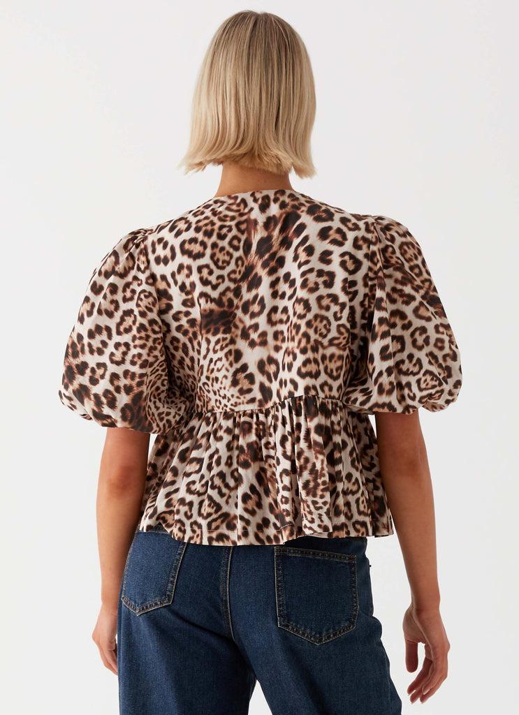 Peppermayo Peppermayo Exclusive - Western Wind Tie Top - Leopard