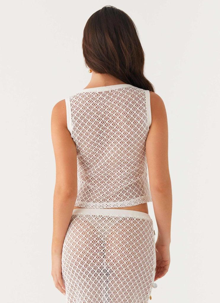 Peppermayo Peppermayo Exclusive - Whitehaven Shell Tank Top - White