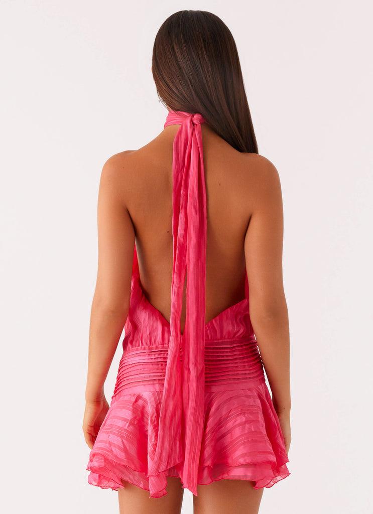 Peppermayo Peppermayo Exclusive - Willow Chiffon Mini Dress - Fuchsia