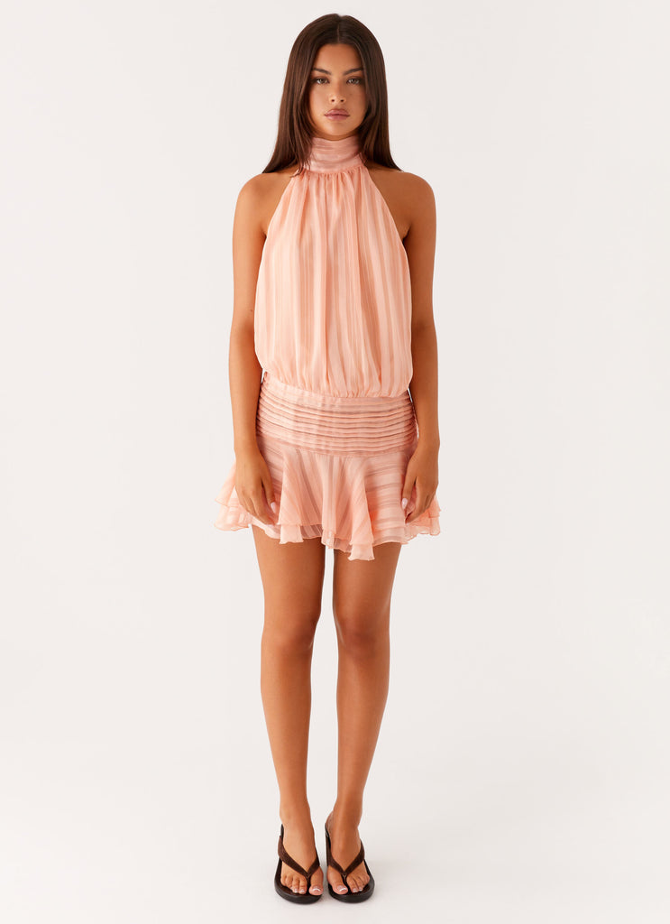 Peppermayo Peppermayo Exclusive - Willow Chiffon Mini Dress - Orange