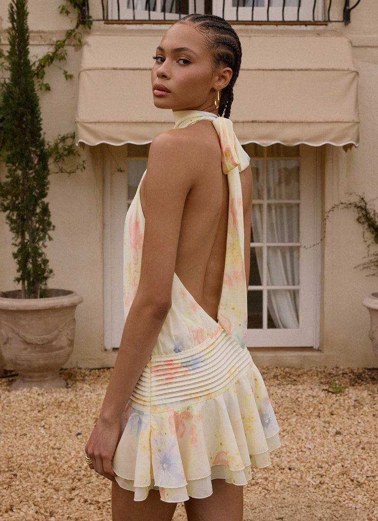 Peppermayo Peppermayo Exclusive - Willow Chiffon Mini Dress - Spring Meadow