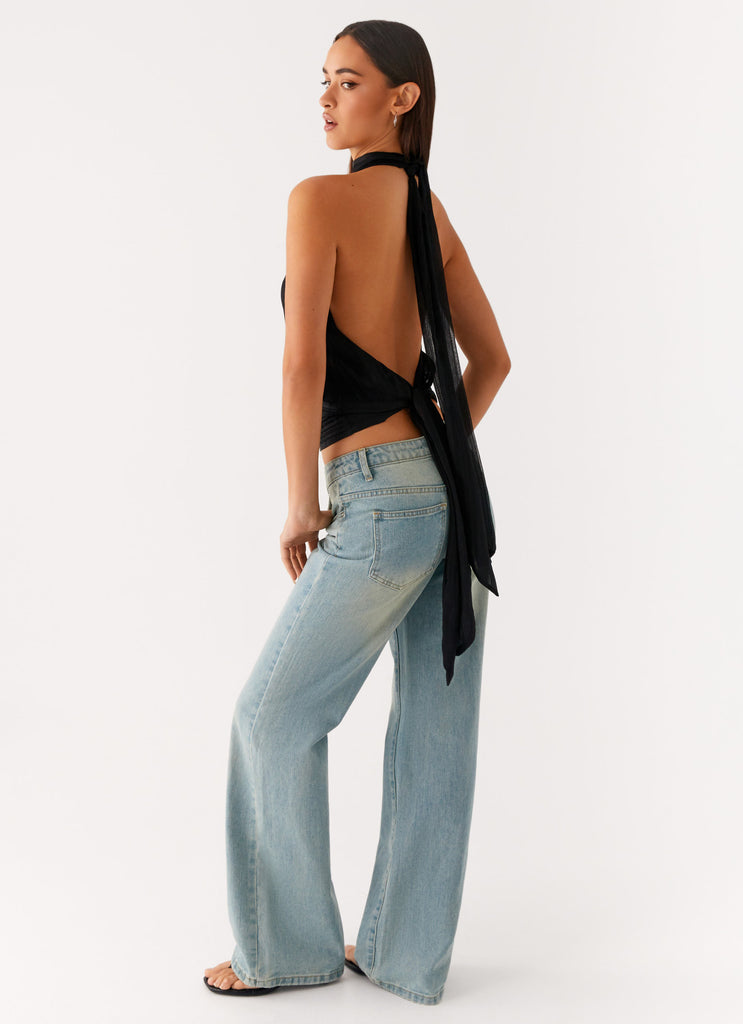 Peppermayo Peppermayo Exclusive - Willow Chiffon Top - Black