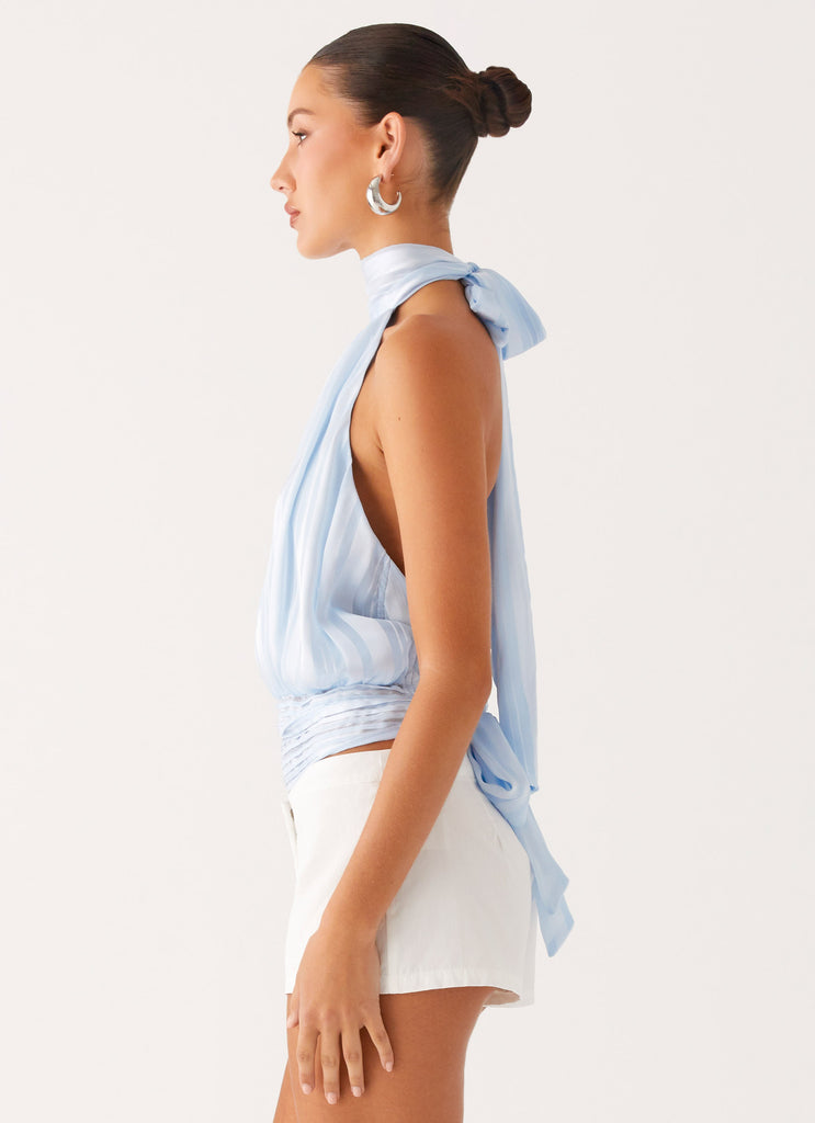 Peppermayo Peppermayo Exclusive - Willow Chiffon Top - Blue