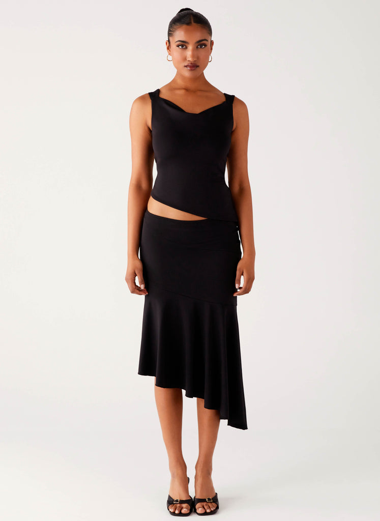 Peppermayo Peppermayo Exclusive - Wonderlust Midi Skirt - Black