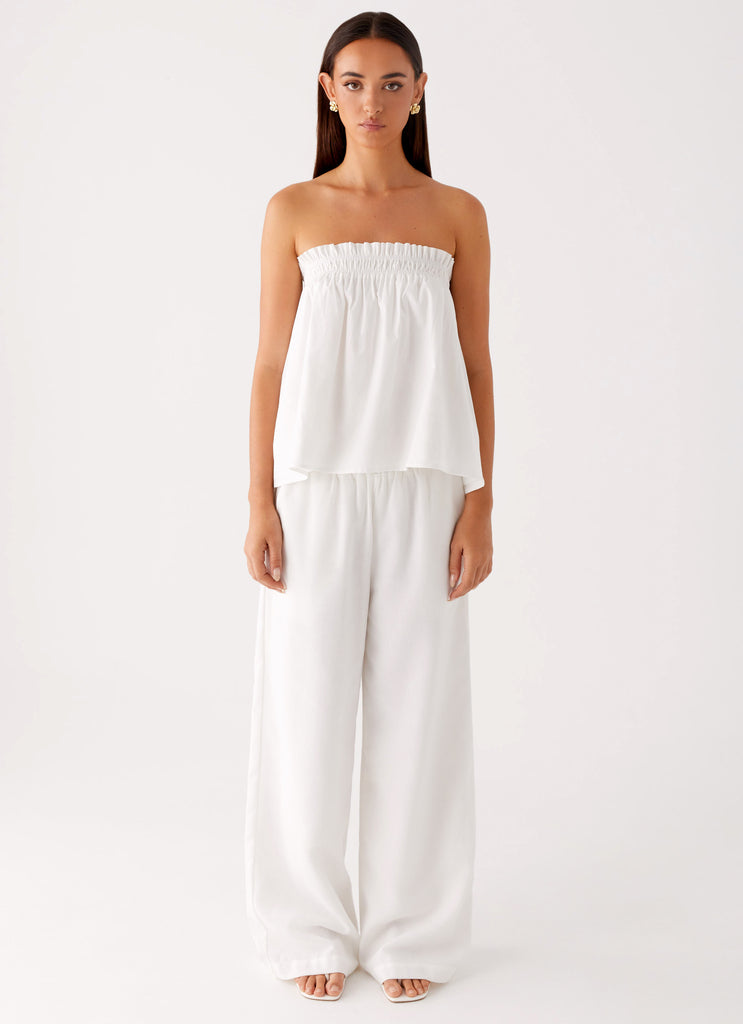 Peppermayo Peppermayo Exclusive - Wynter Babydoll Top - White
