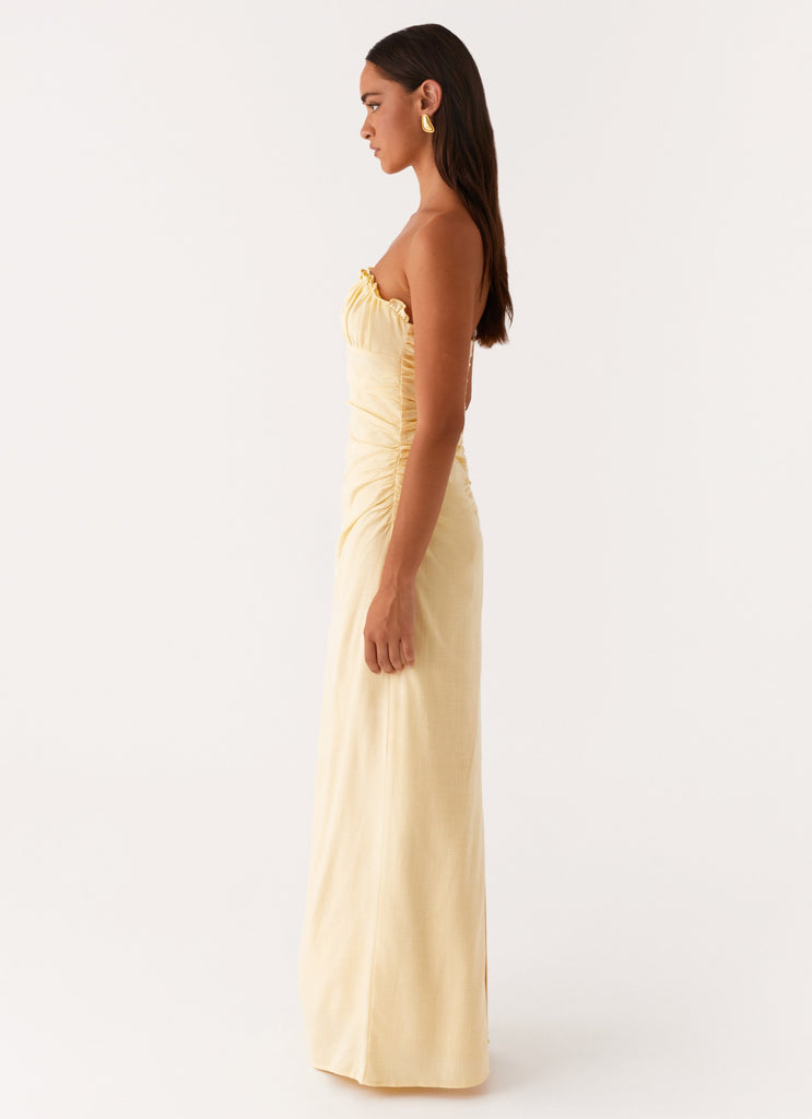 Peppermayo Peppermayo Exclusive - Xena Gathered Maxi Dress - Yellow