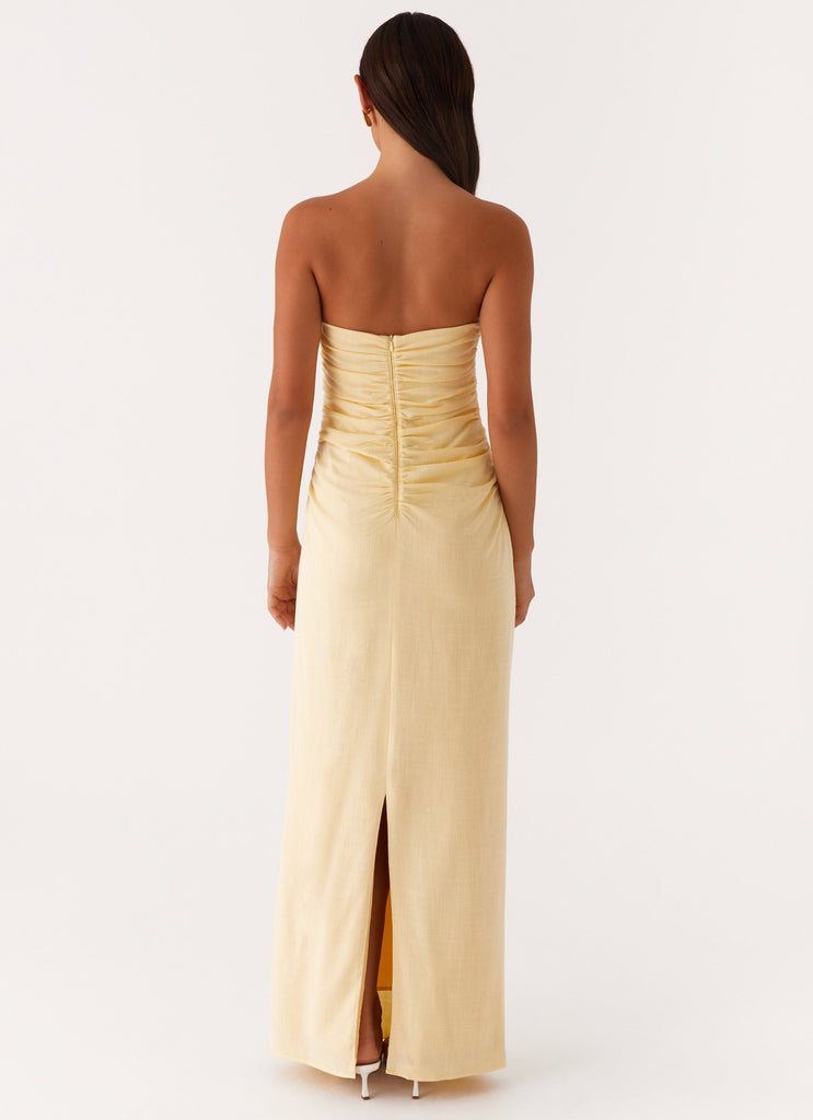 Peppermayo Peppermayo Exclusive - Xena Gathered Maxi Dress - Yellow