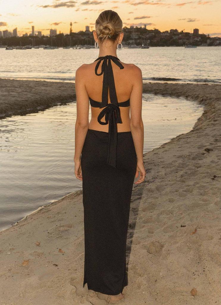 Peppermayo Peppermayo Exclusive - Your First Choice Ring Maxi Dress - Onyx