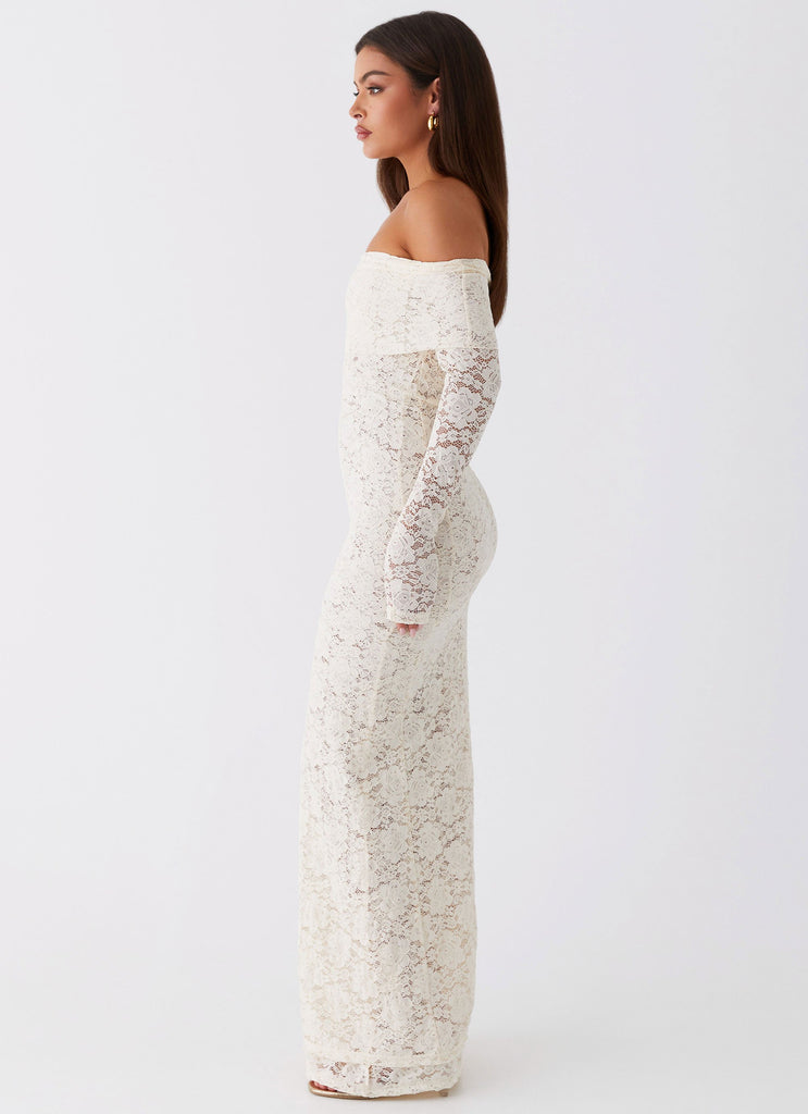 Peppermayo Peppermayo Exclusive - Yours Always Lace Maxi Dress - Ivory