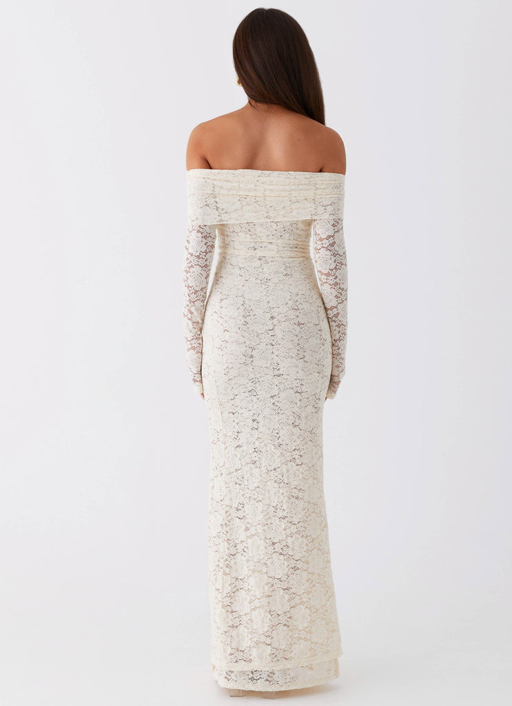 Peppermayo Peppermayo Exclusive - Yours Always Lace Maxi Dress - Ivory