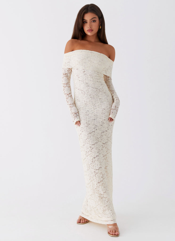 Peppermayo Peppermayo Exclusive - Yours Always Lace Maxi Dress - Ivory